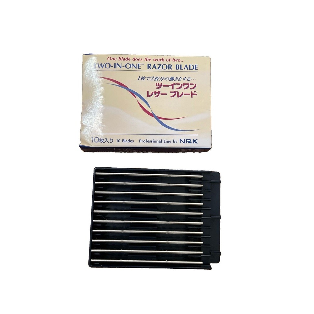 NRK Nikky Two In One Hair Razor Blades 10 Pack Professional Shaper Made Japan